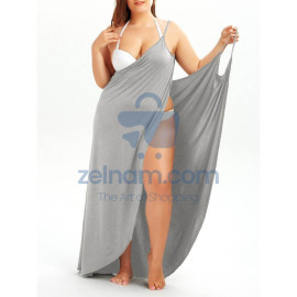 Long Cover Up Sarong Dress,